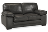 Rodeo 67” Top-Grain Genuine Leather Loveseat with Removable Cushions – Charcoal | Causeuse Rodeo de 67 po en cuir véritable de qualité supérieure avec coussins amovibles - anthracite