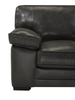 Rodeo 67” Top-Grain Genuine Leather Loveseat with Removable Cushions – Charcoal | Causeuse Rodeo de 67 po en cuir véritable de qualité supérieure avec coussins amovibles - anthracite