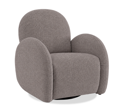 Shay 33" Chenille Fabric Swivel Glider Reclining Accent Chair - Grey |  Fauteuil d’appoint coulissant, pivotant et inclinable Shay de 33 po en tissu de chenille - gris