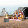 Sol Portable Fire Pit, 16"W, 60,000 BTU, Propane, Metal - Grey | Foyer portatif à gaz propane Sol de 16 po (L) et de 60 000 BTU en métal - gris
