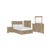 Sonoma Platform Storage Bed with Headboard & Frame, Light Brown - Queen Size | Lit plateforme de rangement Sonoma avec tête de lit et cadre de lit, brun clair - format grand lit