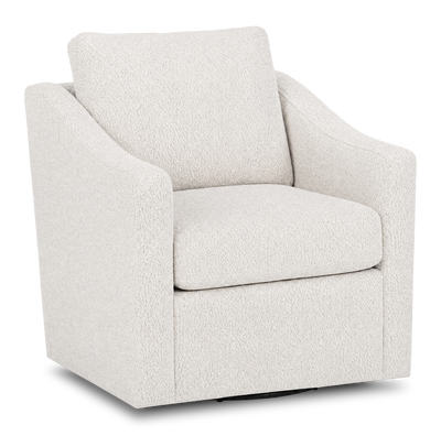 Made in Canada Sofa Lab Customizable Swivel 32" Fabric Accent Chair – Teddy Riverrock |Fauteuil d’appoint pivotant personnalisable de Sofa Lab de 32 po fabriqué au Canada en tissu - Teddy Riverrock