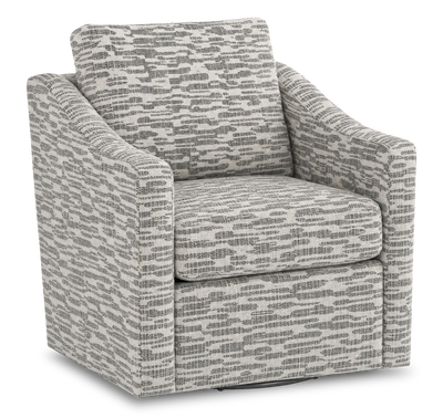 Made in Canada Sofa Lab Customizable Swivel 32" Fabric Accent Chair – Flint Accent Fabric | Fauteuil d’appoint pivotant personnalisable de Sofa Lab de 32 po fabriqué au Canada en tissu - tissu décoratif Flint