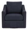 Made in Canada Sofa Lab Customizable Swivel 32" Fabric Accent Chair – Chenille Pacific | Fauteuil d’appoint pivotant personnalisable de Sofa Lab de 32 po fabriqué au Canada en tissu - Chenille Pacific