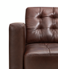 Theo 85" Top-Grain Genuine Leather Sofa with Removable Back Cushion and Wood Feet – Burgundy | Sofa Theo de 85 po en cuir véritable de qualité supérieure avec coussin de dossier amovible et pattes en bois - bourgogne