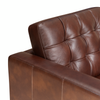 Theo 85" Top-Grain Genuine Leather Sofa with Removable Back Cushion and Wood Feet – Burgundy | Sofa Theo de 85 po en cuir véritable de qualité supérieure avec coussin de dossier amovible et pattes en bois - bourgogne