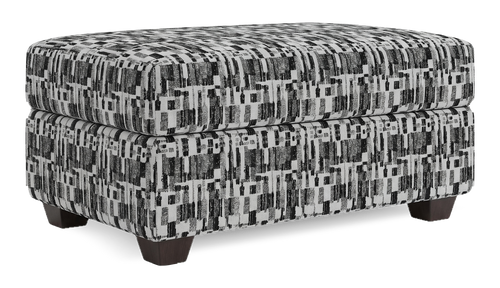 Made in Canada Customizable Sofa Lab Trunk 39" Fabric Storage Ottoman – Noir Accent Fabric 