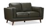 Viero 64.2\" Genuine Leather Loveseat - Green  