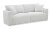 Waverly 90.94” Contemporary Fabric Sofa with Removable Back Cushion - Linen