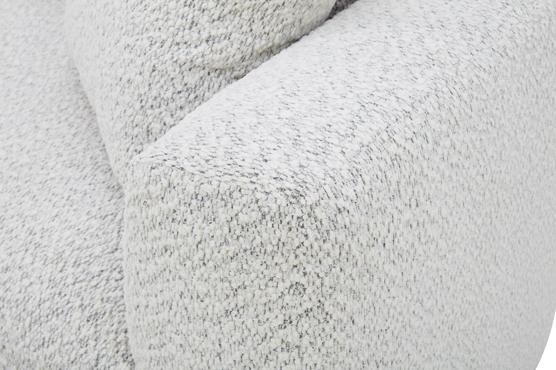 Waverly 90.94” Contemporary Fabric Sofa with Removable Back Cushion - Linen