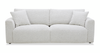 Waverly 90.94” Contemporary Fabric Sofa with Removable Back Cushion - Linen | Sofa contemporain Waverly de 90,94 po en tissu avec coussin de dossier amovible - lin
