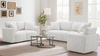 Waverly 90.94” Contemporary Fabric Sofa with Removable Back Cushion - Linen | Sofa contemporain Waverly de 90,94 po en tissu avec coussin de dossier amovible - lin