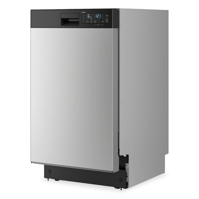 Whirlpool 18\" 48 dBA Front Control with Triple Spray Arms Dishwasher - Stainless Steel - WDFS5118SS