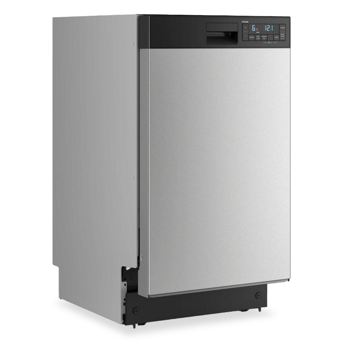 Whirlpool 18\" 48 dBA Front Control with Triple Spray Arms Dishwasher - Stainless Steel - WDFS5118SS