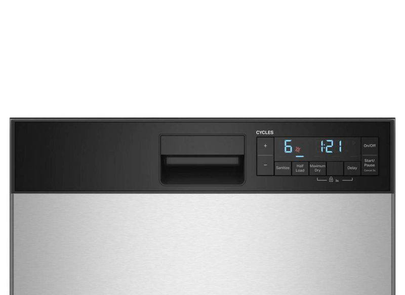 Whirlpool 18\" 48 dBA Front Control with Triple Spray Arms Dishwasher - Stainless Steel - WDFS5118SS