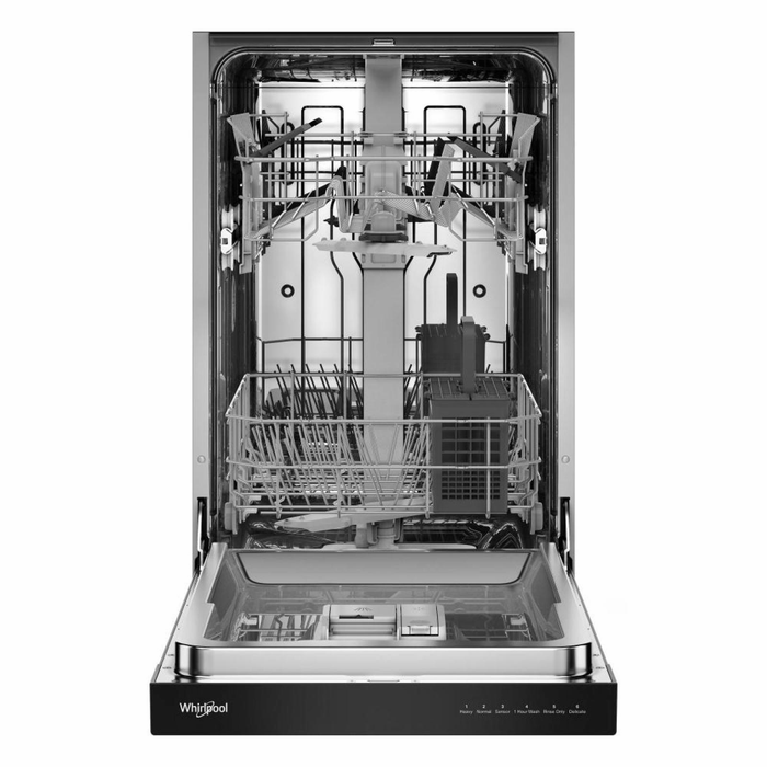 Whirlpool 18\" 48 dBA Front Control with Triple Spray Arms Dishwasher - Stainless Steel - WDFS5118SS