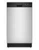 Whirlpool 18" 48 dBA Front Control with Triple Spray Arms Dishwasher - Stainless Steel - WDFS5118SS | Lave-vaisselle Whirlpool de 18 po et de 48 dBA avec commandes à l’avant et bras gicleurs triples - acier inoxydable - WDFS5118SS