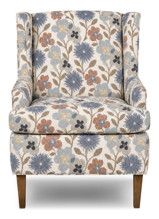 Made in Canada Sofa Lab Customizable Wingback 30\" Fabric Accent Chair – Dragonfly Accent Fabric 
