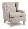 Made in Canada Sofa Lab Customizable Wingback 30" Fabric Accent Chair – Rust Accent Fabric | Fauteuil d’appoint à oreilles personnalisable de Sofa Lab de 30 po fabriqué au Canada en tissu - tissu décoratif Rust