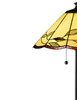 Wisteria 18" Fallhouse Tiffany Floor Lamp with Amber Shade – Antique Bronze | Lampe à pied de style Tiffany Fallhouse de Wisteria de 18 po avec abat-jour ambré - bronze antique