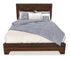 Yorkdale Panel Bed with Headboard & Frame, Made in Canada, Walnut Brown - Queen Size | Lit à panneau Yorkdale fabriqué au Canada avec tête de lit et cadre, brun noyer - format grand lit