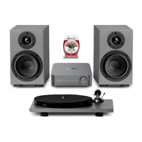 Pro-Ject & WiiM E1 Phono SE Turntable, Speakers, Amp & Ultralink Wire Bundle  - PJ97286718 