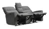 Quest 73" Chenille Fabric Power Reclining Loveseat - Grey | Causeuse à inclinaison électrique Quest de 73 po en tissu de chenille - gris