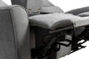Quest 73" Chenille Fabric Power Reclining Loveseat - Grey | Causeuse à inclinaison électrique Quest de 73 po en tissu de chenille - gris