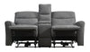 Quest 73" Chenille Fabric Power Reclining Loveseat - Grey | Causeuse à inclinaison électrique Quest de 73 po en tissu de chenille - gris