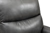 Quest 36.5" Leather-Look Fabric Power Reclining Chair - Grey | Fauteuil à inclinaison électrique Quest de 36,5 po en cuir contrecollé - gris