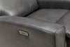 Quest 36.5" Leather-Look Fabric Power Reclining Chair - Grey | Fauteuil à inclinaison électrique Quest de 36,5 po en cuir contrecollé - gris