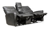 Quest 73" Leather-Look Fabric Power Reclining Loveseat - Grey | Causeuse à inclinaison électrique Quest de 73 po en cuir contrecollé - gris