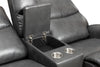 Quest 73" Leather-Look Fabric Power Reclining Loveseat - Grey | Causeuse à inclinaison électrique Quest de 73 po en cuir contrecollé - gris
