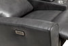 Quest 73" Leather-Look Fabric Power Reclining Loveseat - Grey | Causeuse à inclinaison électrique Quest de 73 po en cuir contrecollé - gris
