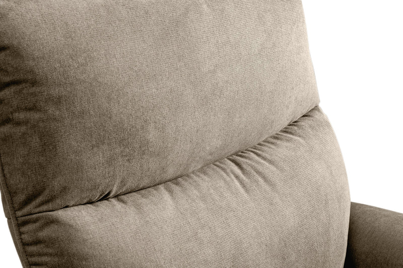 Quest 36.5\" Chenille Fabric Power Reclining Chair - Cobblestone