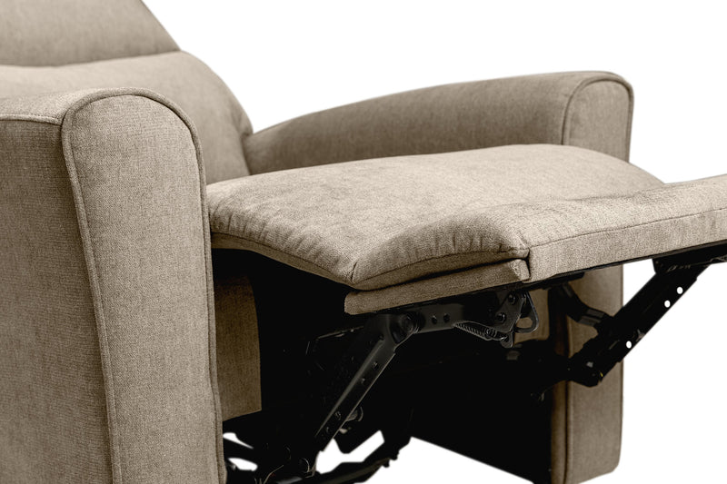 Quest 36.5\" Chenille Fabric Power Reclining Chair - Cobblestone