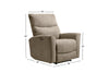 Quest 36.5" Chenille Fabric Power Reclining Chair - Cobblestone | Fauteuil à inclinaison électrique Quest de 36,5 po en tissu de chenille - pavé