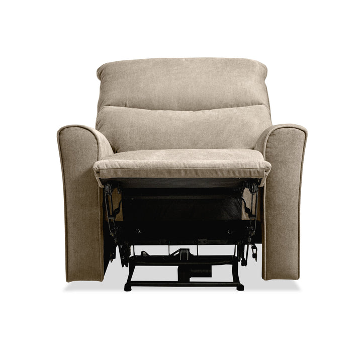 Quest 36.5\" Chenille Fabric Power Reclining Chair - Cobblestone