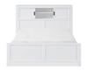 Quinn Platform Bed with Bookcase Headboard, Built-in Desk & Stool, White - Full Size | Lit plateforme Quinn avec tête de lit bibliothèque, bureau intégré et tabouret, blanc - format lit double