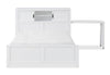 Quinn Platform Bed with Bookcase Headboard, Built-in Desk & Stool, White - Full Size | Lit plateforme Quinn avec tête de lit bibliothèque, bureau intégré et tabouret, blanc - format lit double