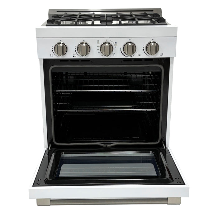 Unique Appliances Classic Retro 30” Propane Gas Range – White - UGP-R30OCLPW
