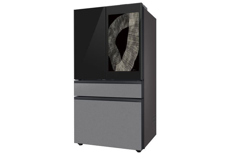 Samsung 36\" 28.6 Cu. Ft. Bespoke 4 Door Flex with AI Family Hub+ Refrigerator - Stainless Steel - RF90F29AECRAC