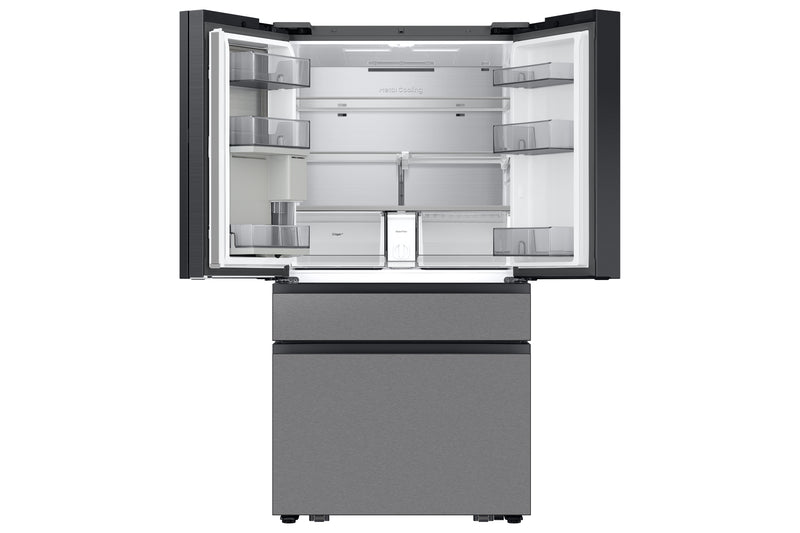 Samsung 36\" 28.6 Cu. Ft. Bespoke 4 Door Flex with AI Family Hub+ Refrigerator - Stainless Steel - RF90F29AECRAC