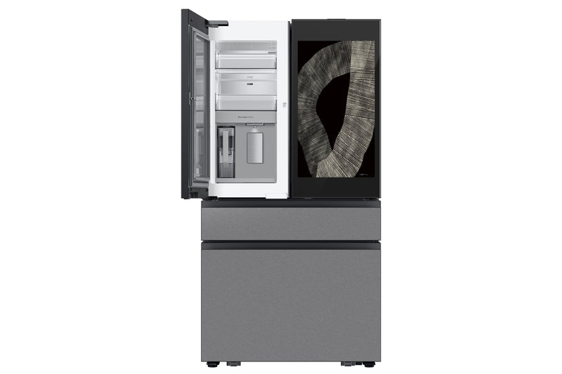 Samsung 36\" 28.6 Cu. Ft. Bespoke 4 Door Flex with AI Family Hub+ Refrigerator - Stainless Steel - RF90F29AECRAC