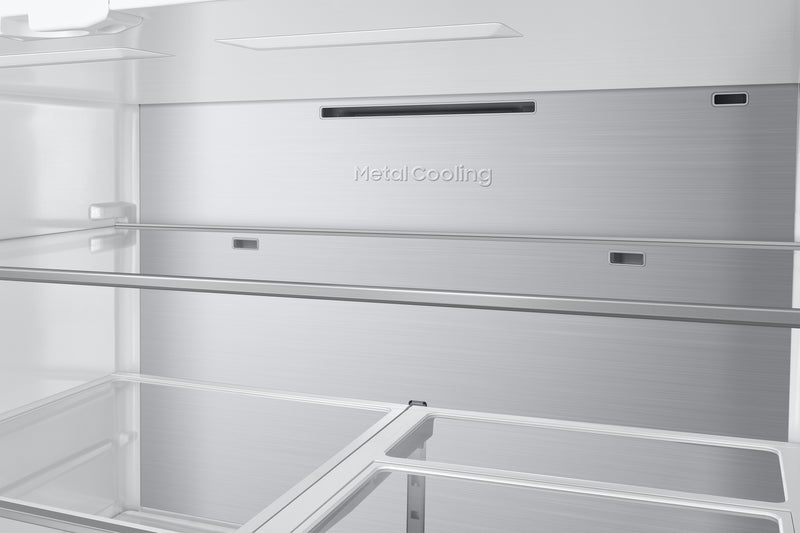 Samsung 36\" 28.6 Cu. Ft. Bespoke 4 Door Flex with AI Family Hub+ Refrigerator - Stainless Steel - RF90F29AECRAC