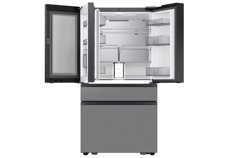 Samsung 36\" 28.6 Cu. Ft. Bespoke 4 Door Flex with AI Family Hub+ Refrigerator - Stainless Steel - RF90F29AECRAC