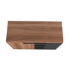 Manhattan Comfort Beekman 35.43” Sideboard with 2 Shelves - Brown & Black|Desserte Beekman de Manhattan Comfort de 35,43 po avec 2 tablettes - brune et noire