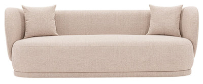 Manhattan Comfort Contemporary Siri Linen Weave 92.52" Sofa with Pillows - Wheat|Sofa contemporain Siri de Manhattan Comfort de 92,52 po en lin tissé avec coussins - blé
