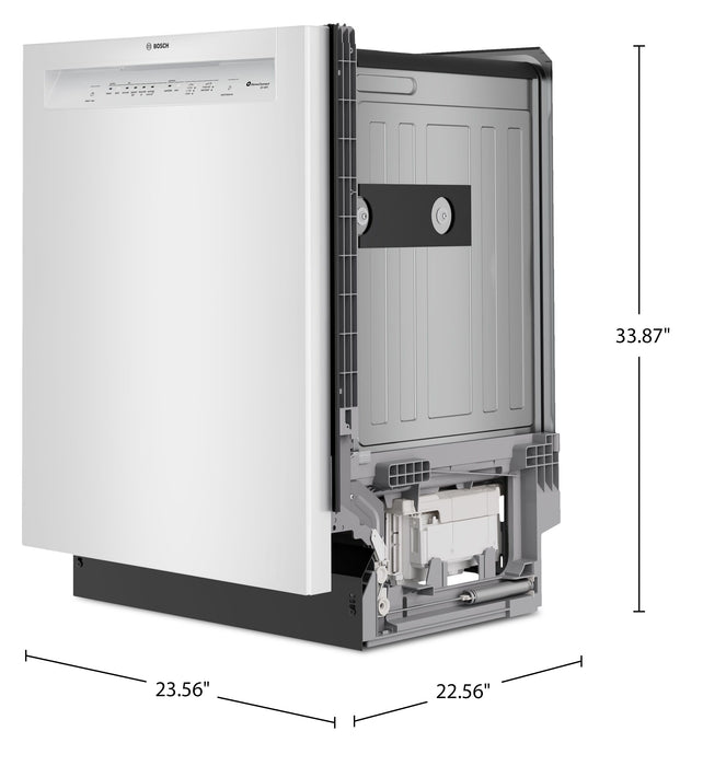 Bosch 100 Series 24\" Built-In Dishwasher – White - SHE2ADF2N