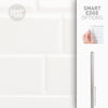 Smart Tiles Peel and Stick 4-Sheet 12 x 9 Backsplash - Metro Blanco|Dosseret Smart Tiles peler et coller 12 x 9, 4 feuilles - Metro Blanco